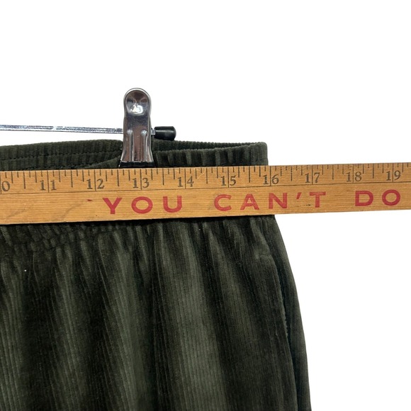 GAP Olive Corduroy‎ Jogger Pants M Neutralcore Streetwear Quiet Luxury Basic - Picture 5 of 9